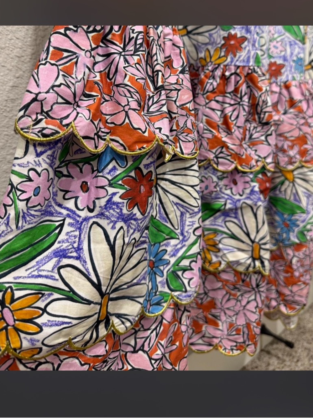 NWT Celia B Brenda Cotton Floral Maxi Dress - Picture 8 of 11